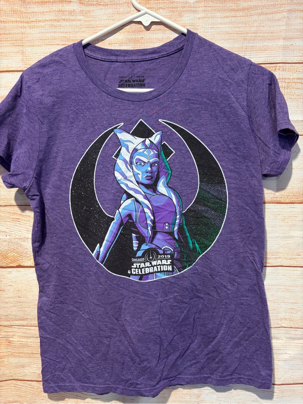 Star Wars Purple Ahsoka Graphic Short Sleeve Tee